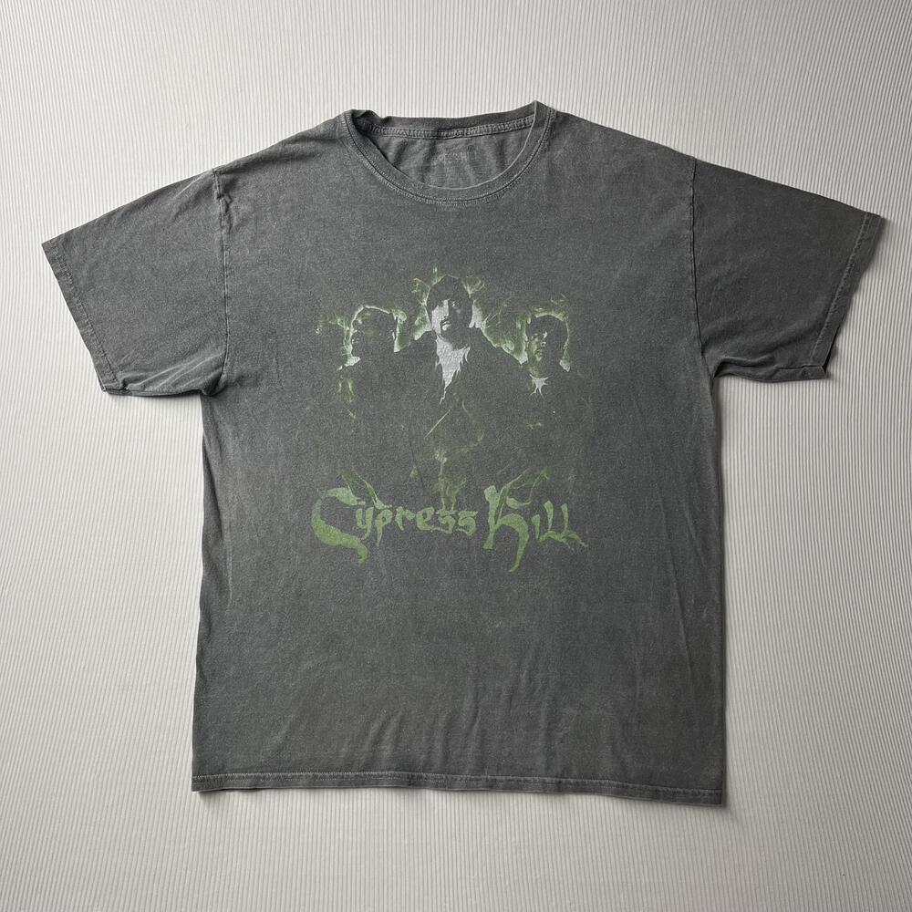 Cypress Hill Shirt Mens L Gray Band Photo Graphic Tee Rap Hip Hop Music